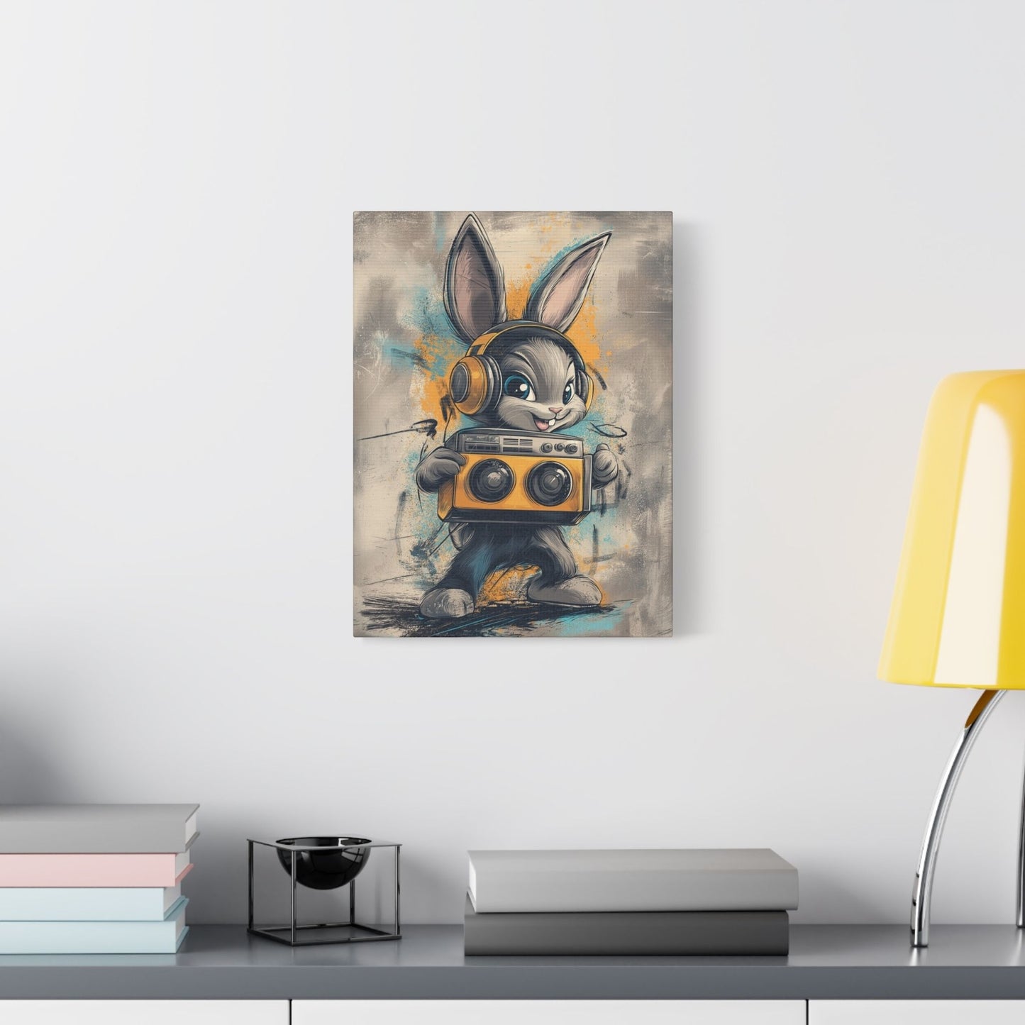 Boombox Bunny - Street Art