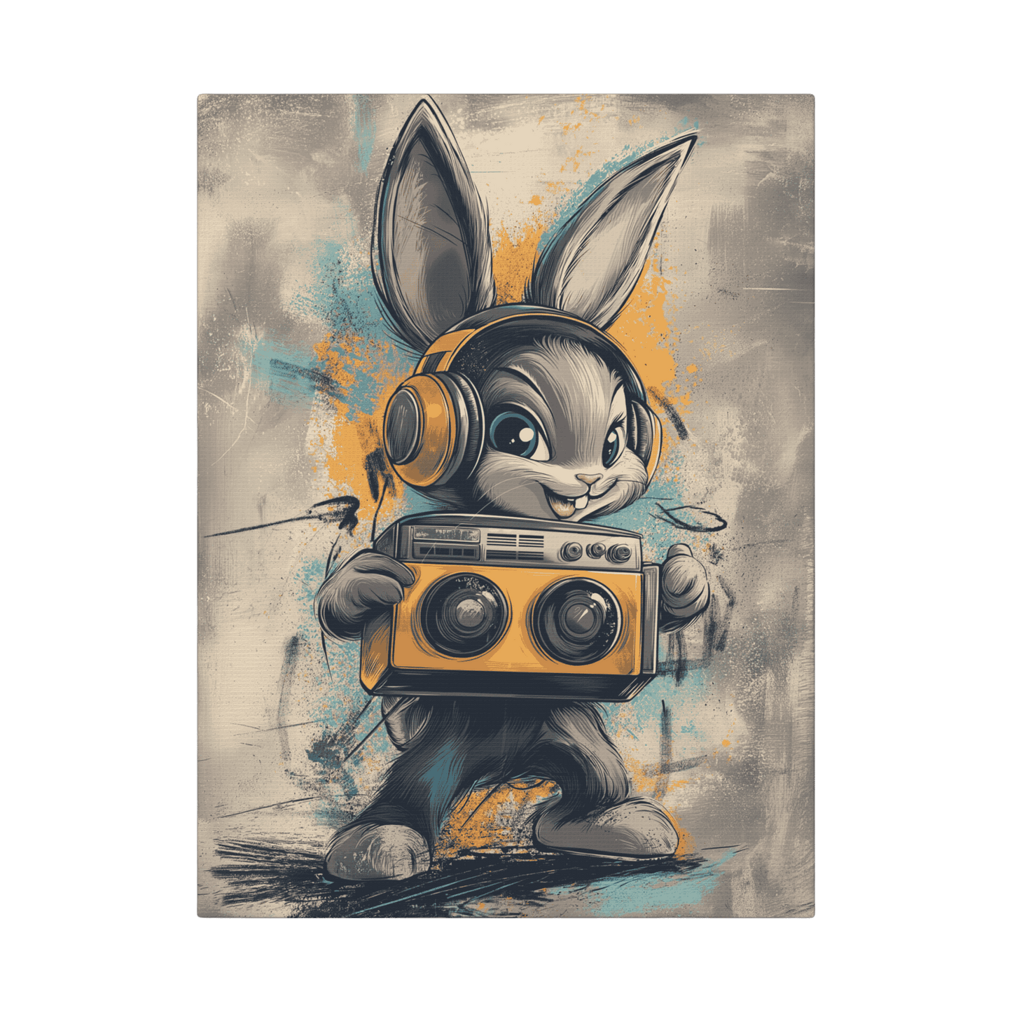 Boombox Bunny - Street Art