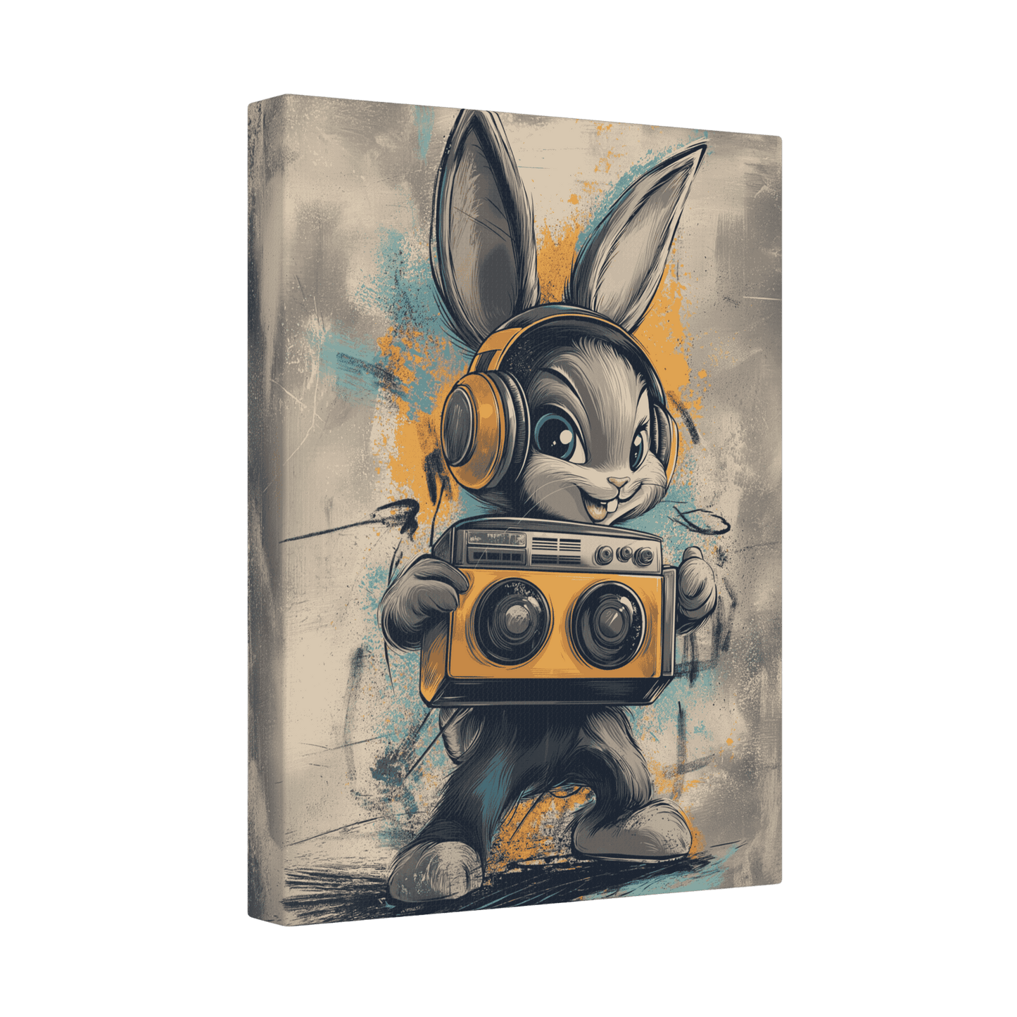Boombox Bunny - Street Art