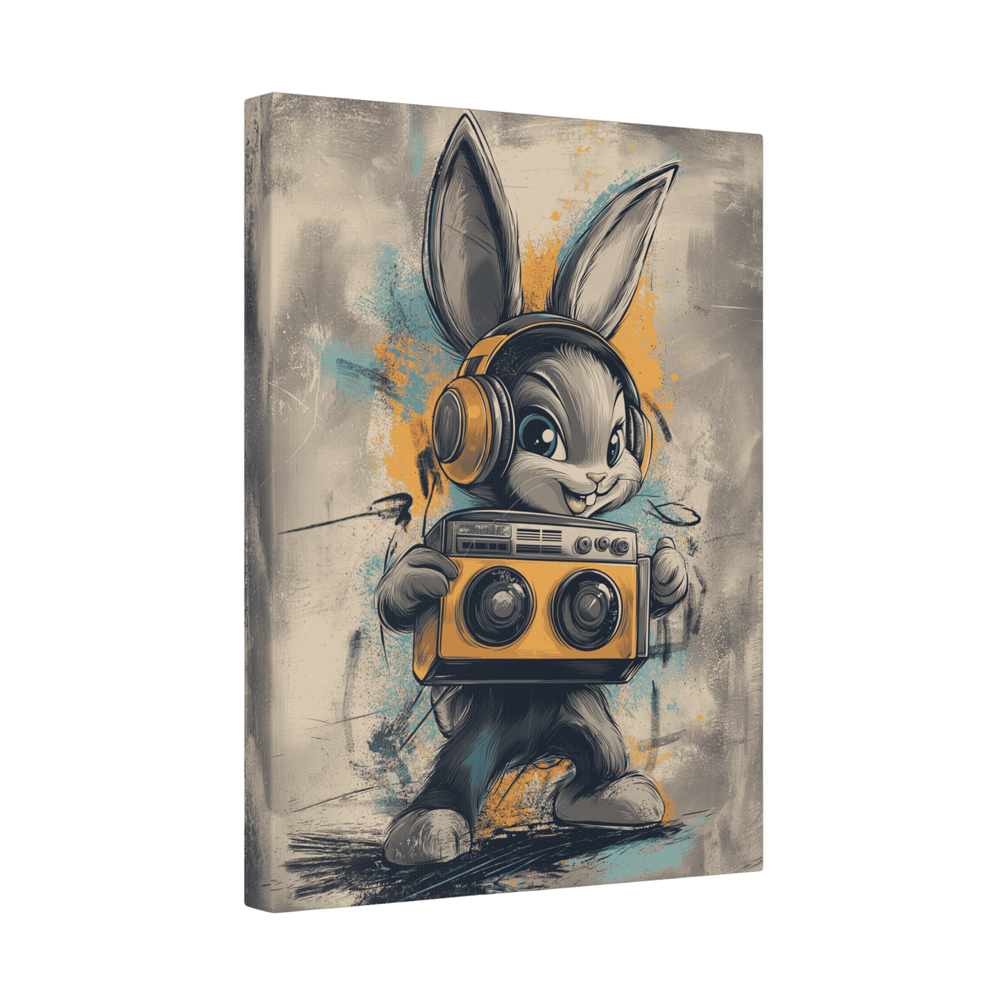 Boombox Bunny - Street Art