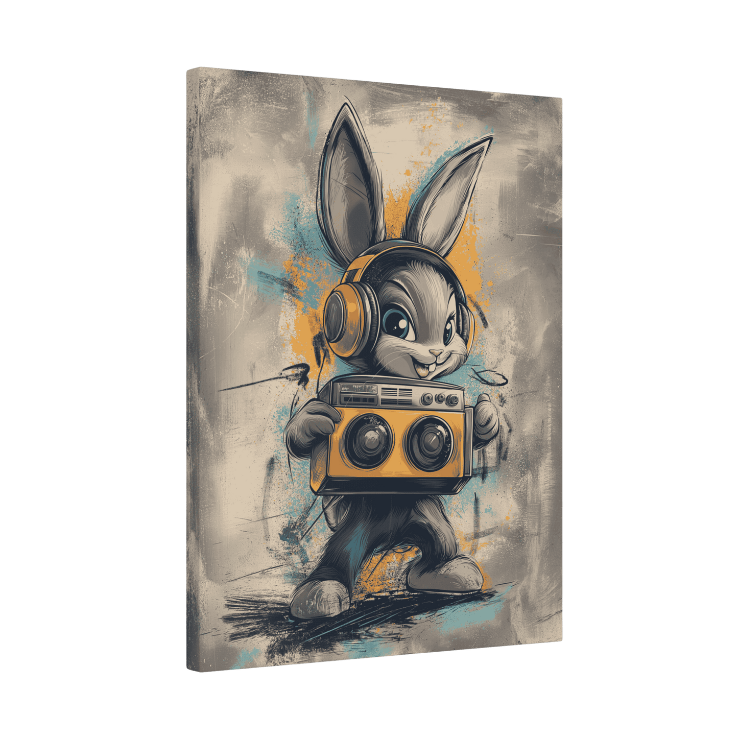 Boombox Bunny - Street Art