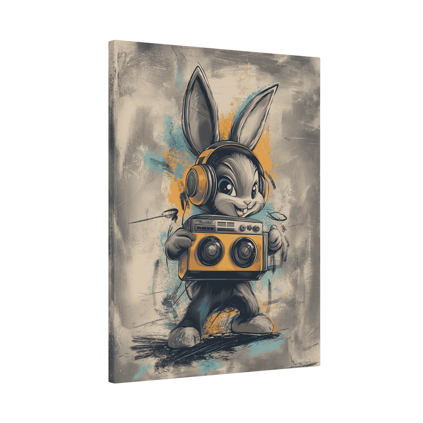 Boombox Bunny - Street Art