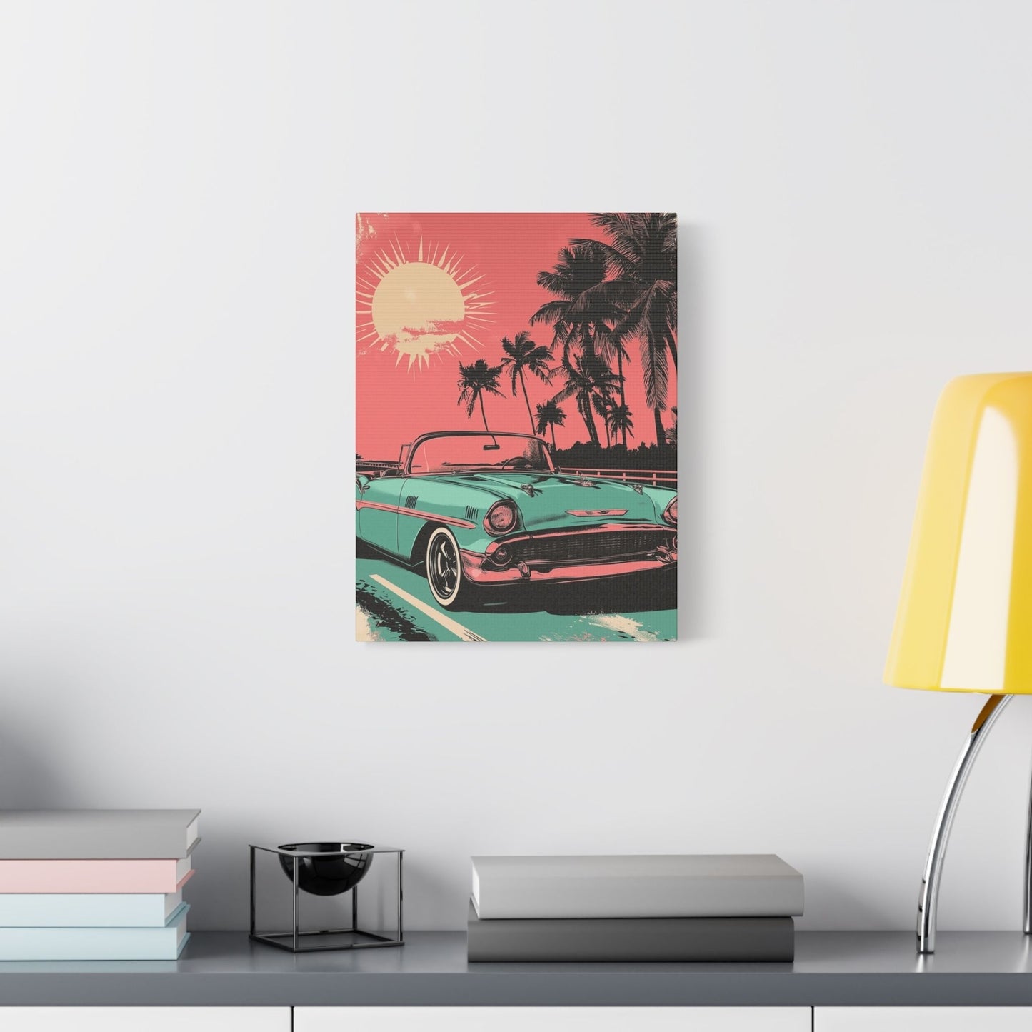 Convertible Cruise - Pop Art Holiday Vibes