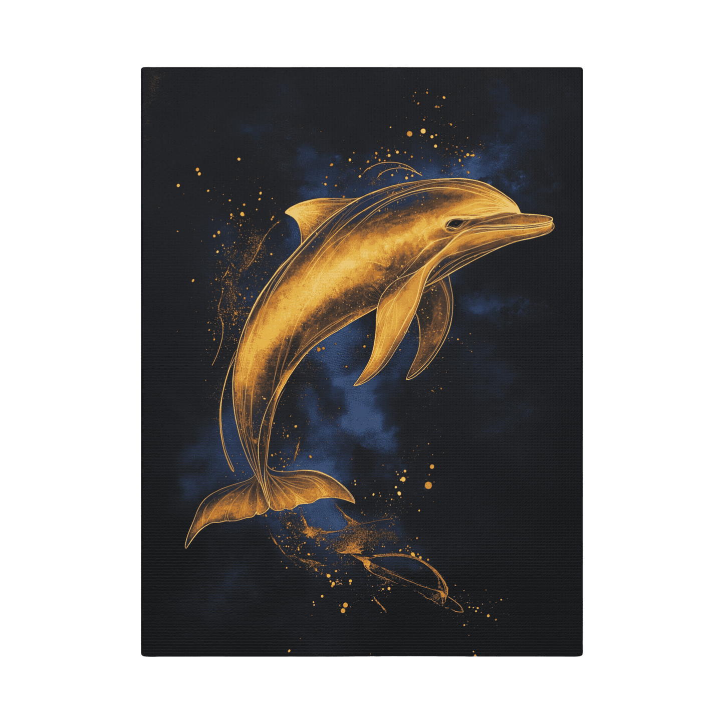 Golden Dolphin - Animal Art