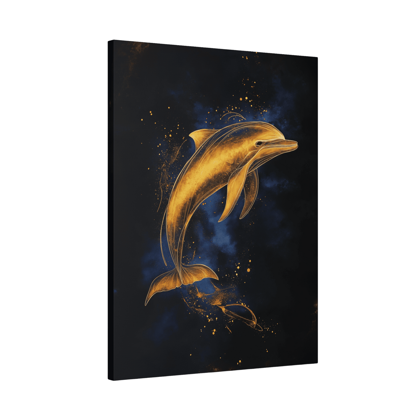 Golden Dolphin - Animal Art