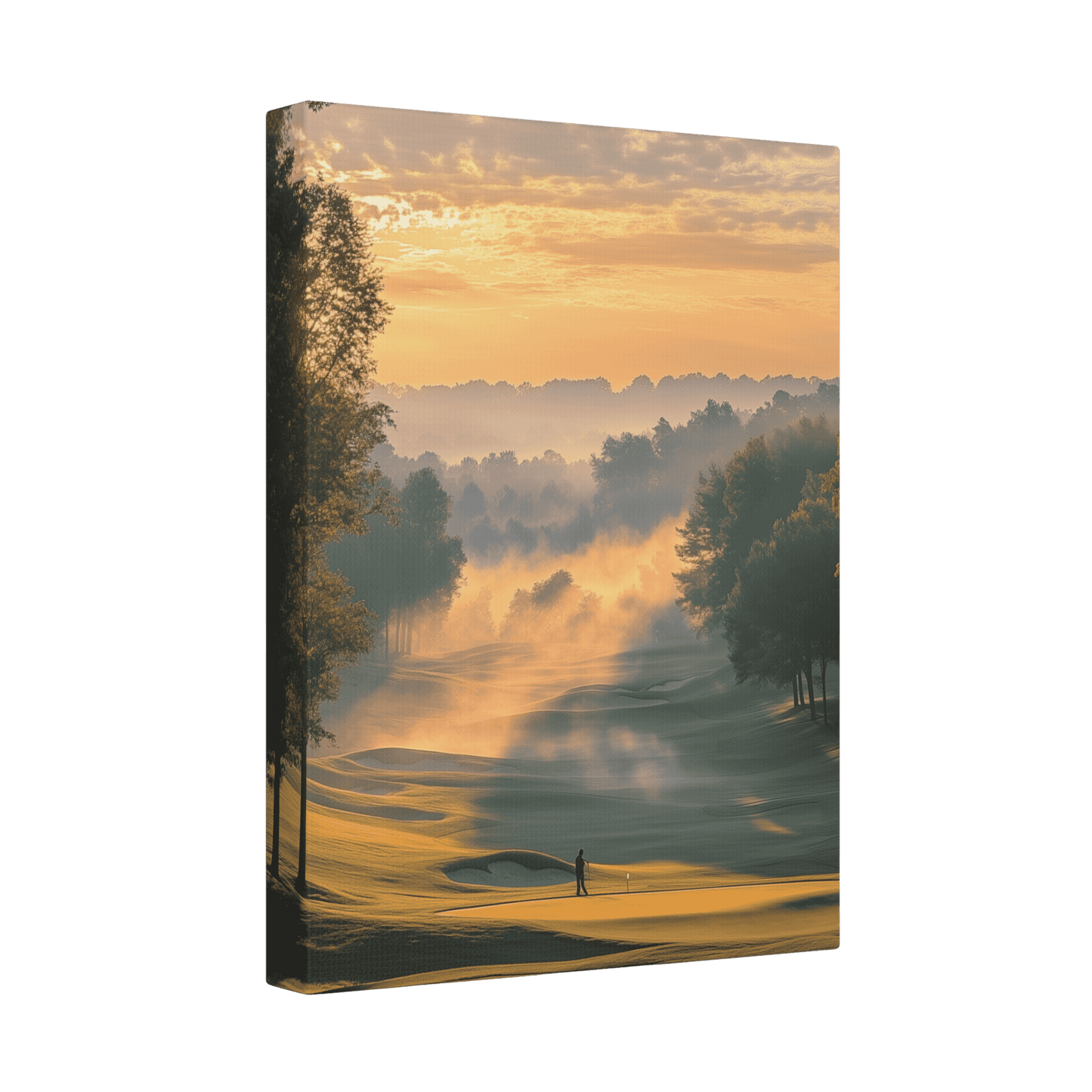 Misty Morning Putt - Golf