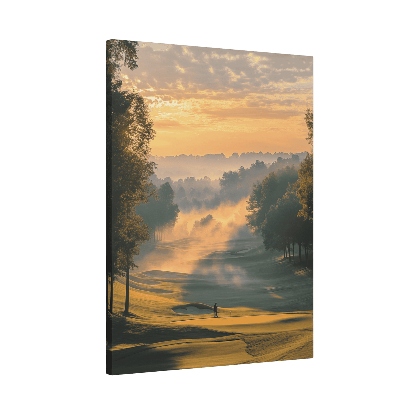 Misty Morning Putt - Golf