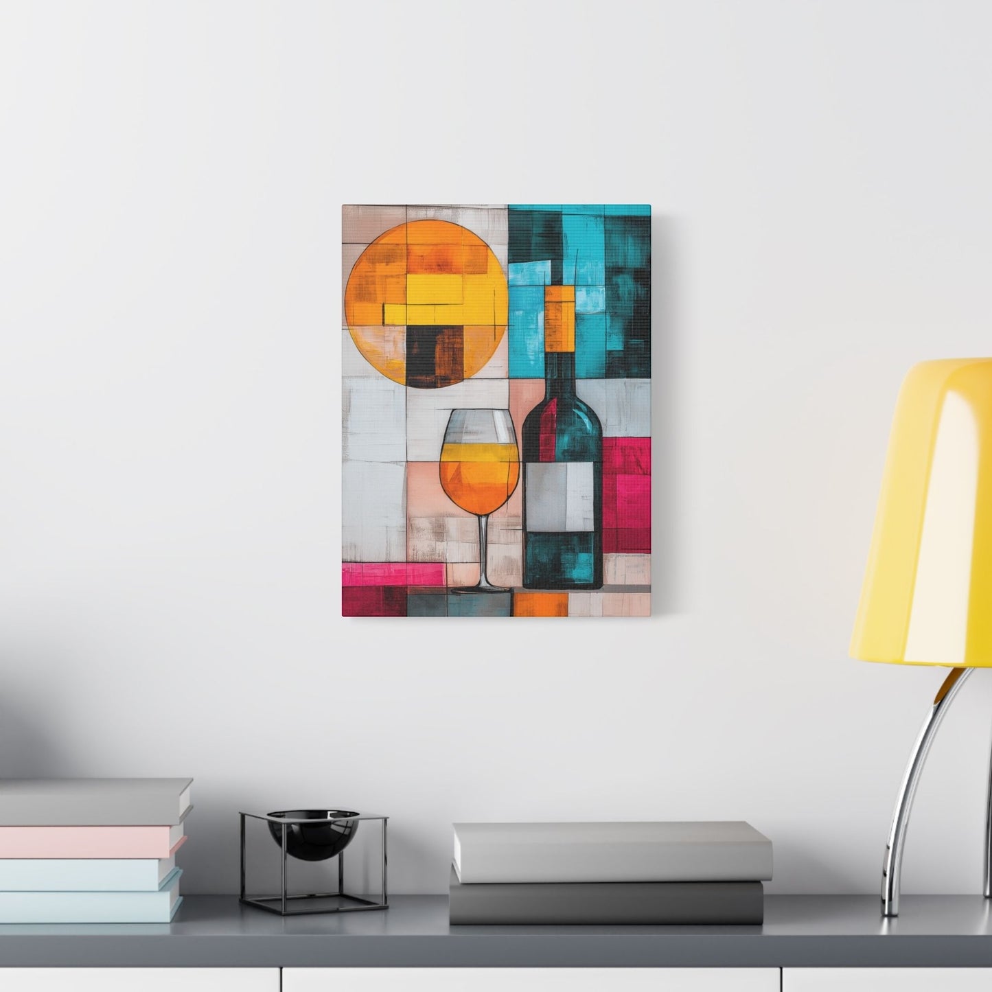 Italian Vibes - Colorful Wine Print