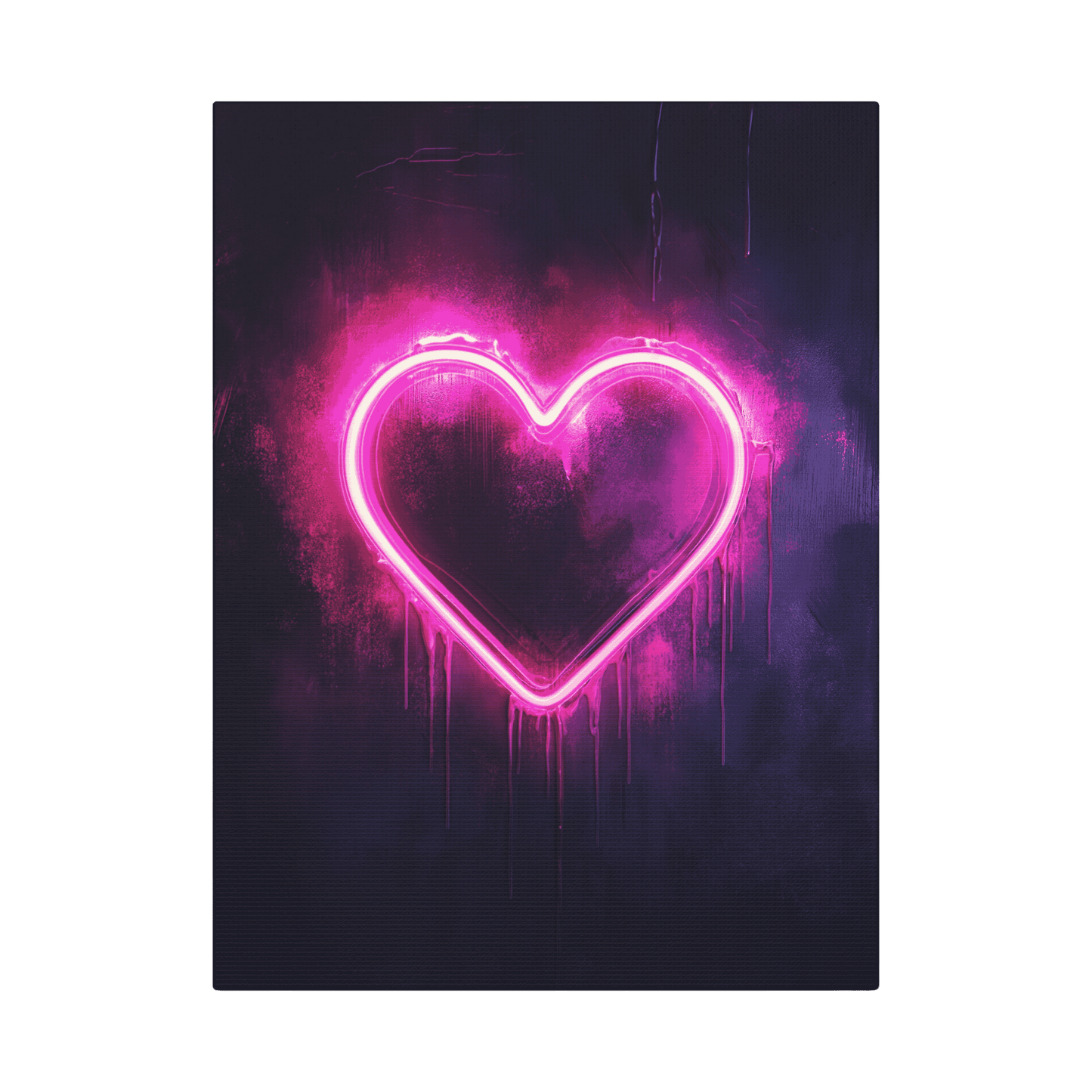 Neon Heart - Street Art