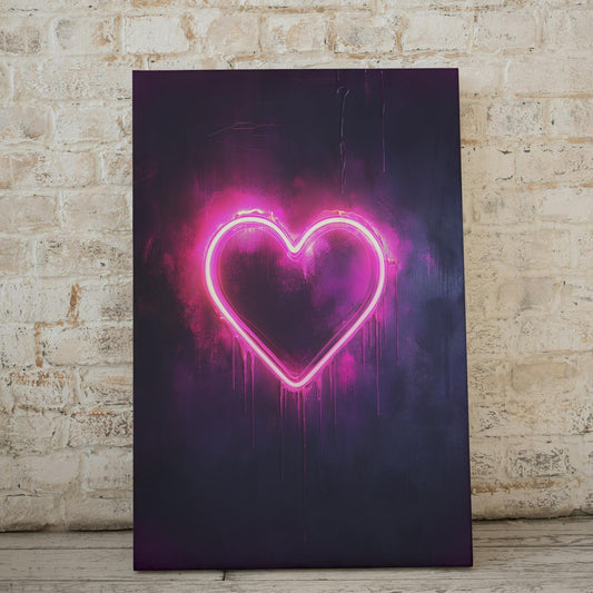 Neon Heart - Street Art