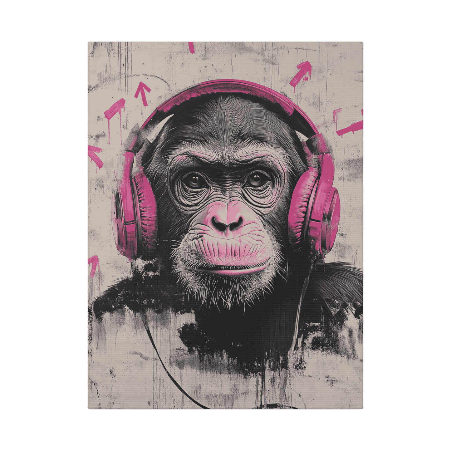 Cool Pinky Monkey - Street Art