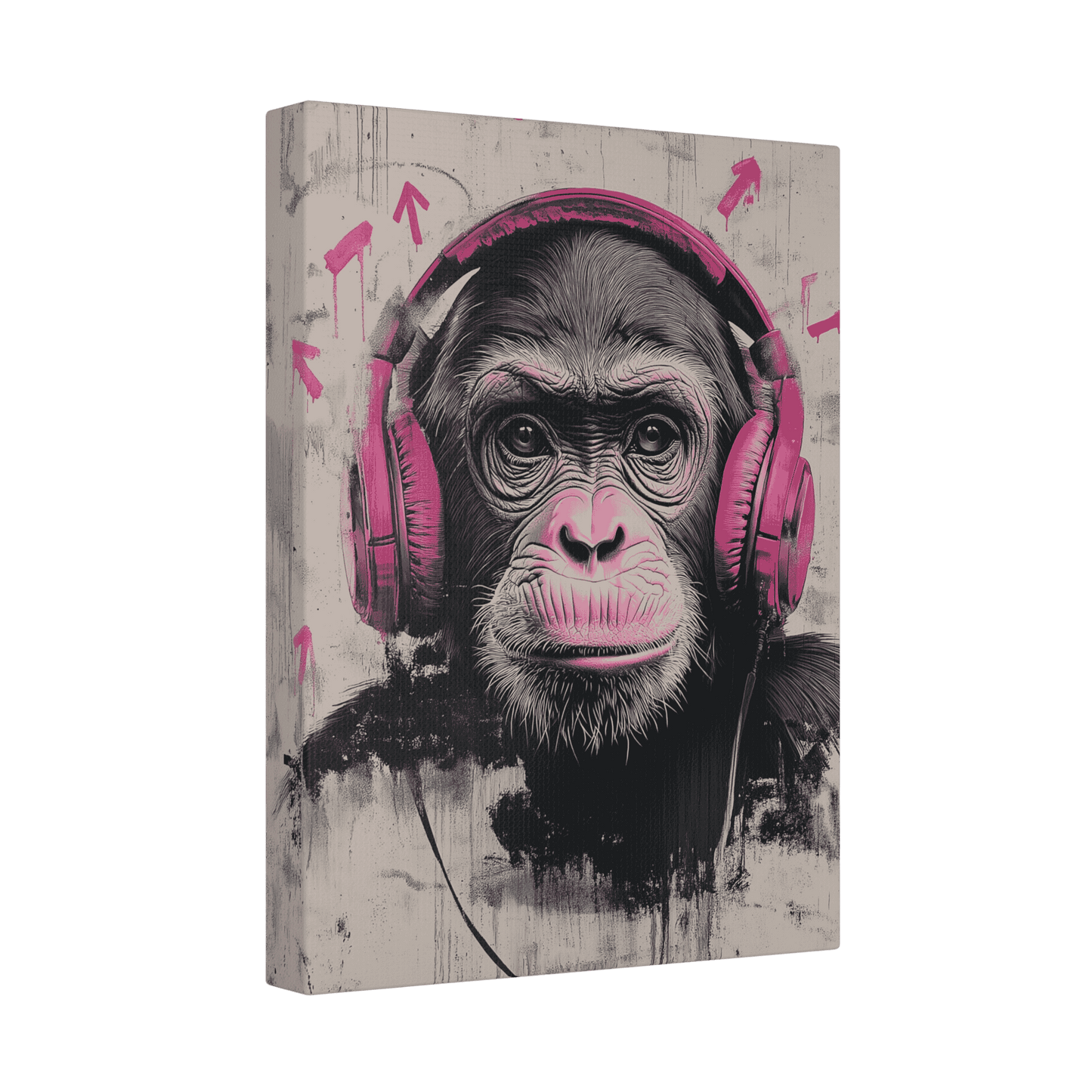Cool Pinky Monkey - Street Art