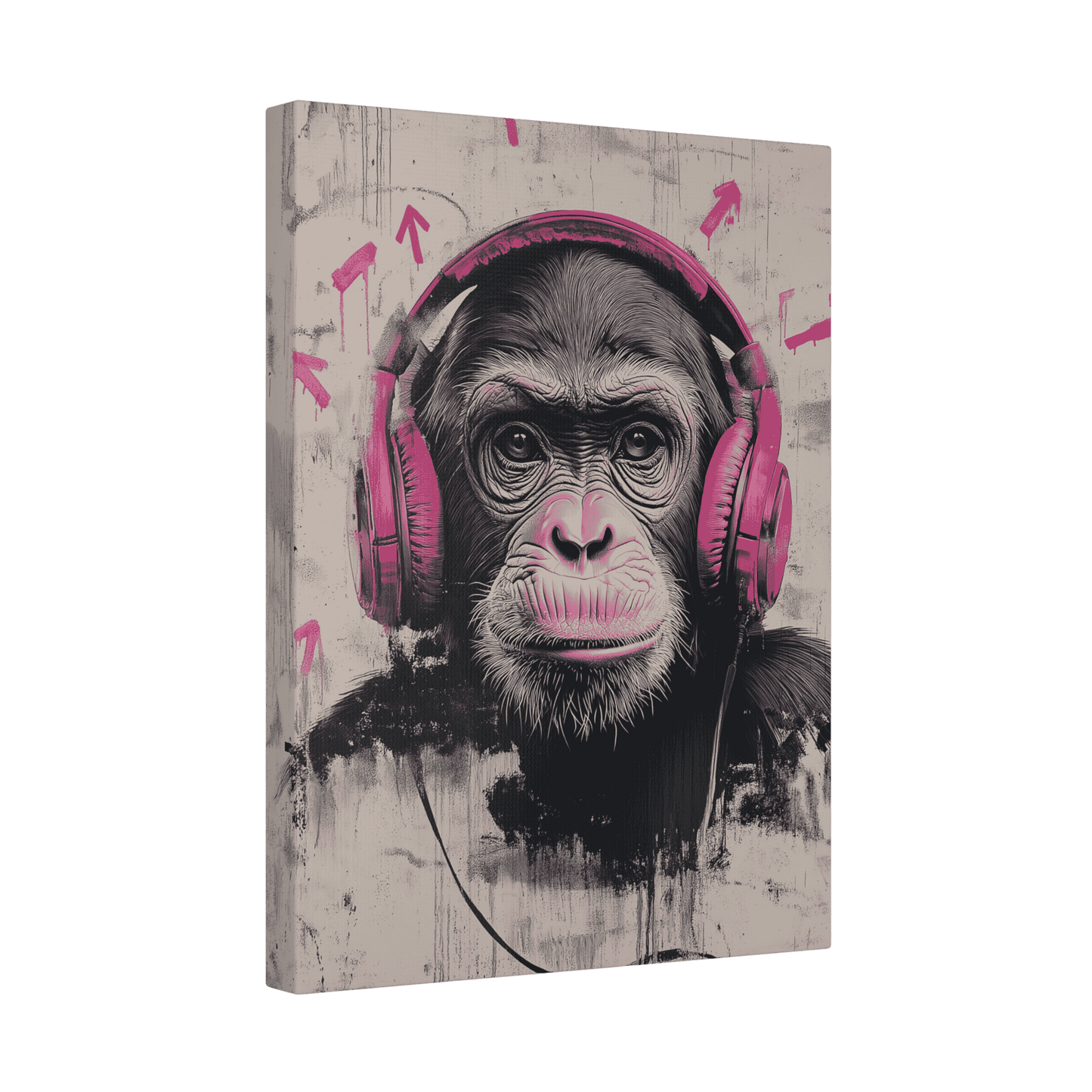 Cool Pinky Monkey - Street Art