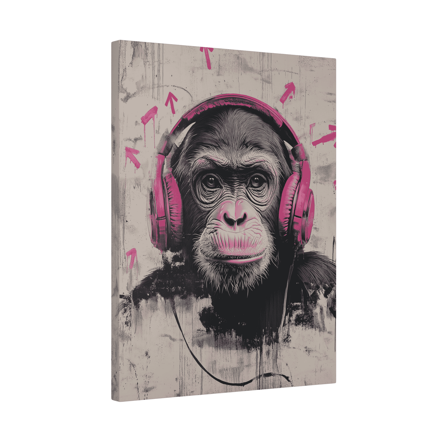 Cool Pinky Monkey - Street Art