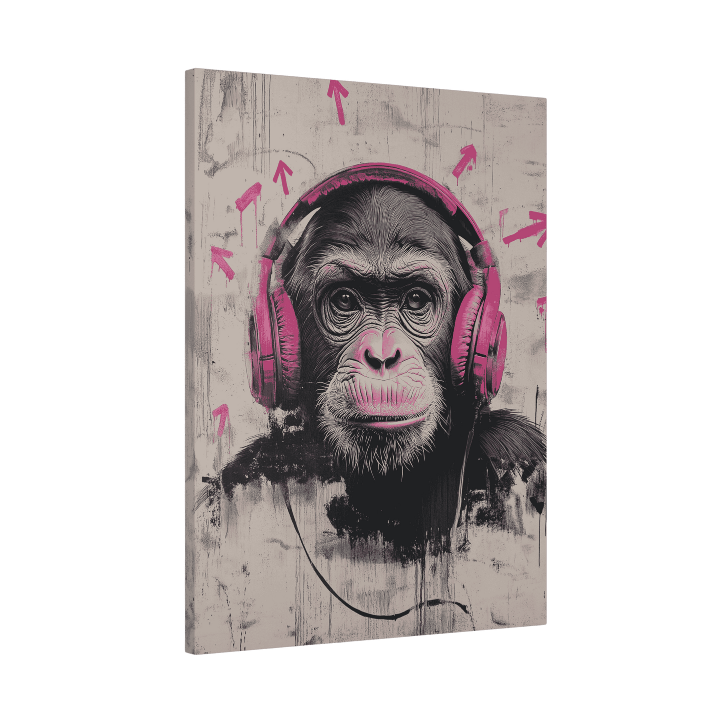 Cool Pinky Monkey - Street Art