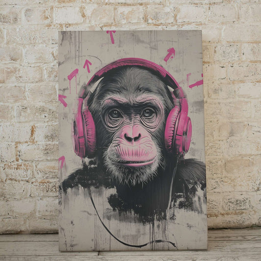 Cool Pinky Monkey - Street Art