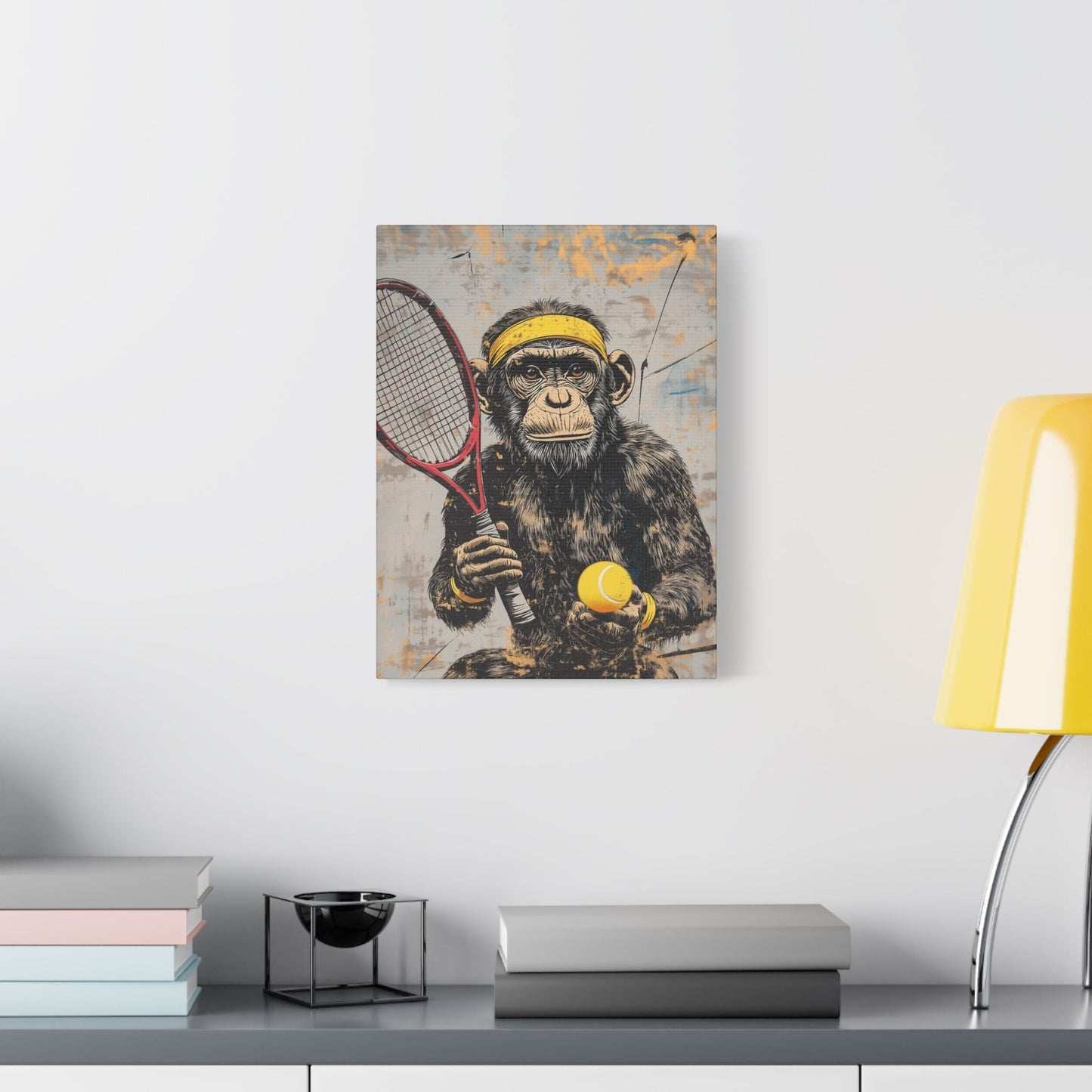 Tennis Monkey - Street Art