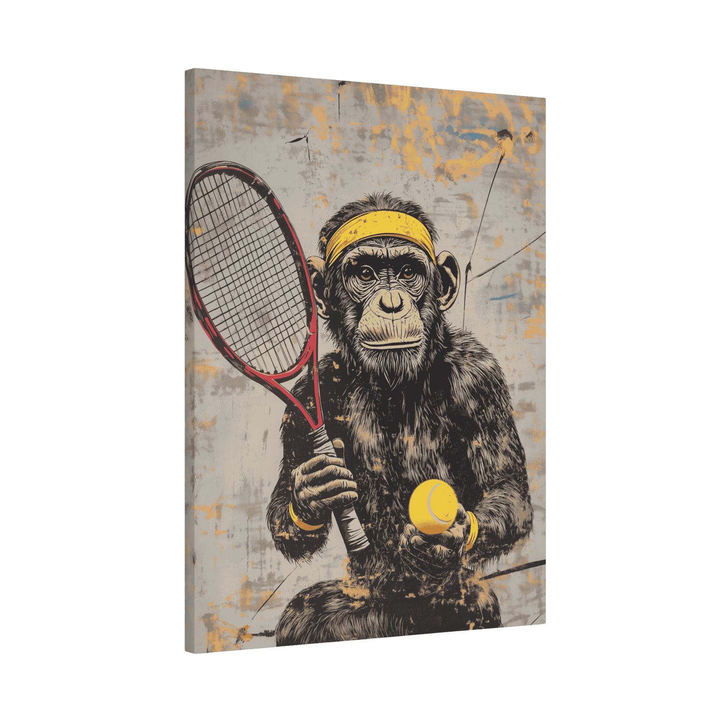 Tennis Monkey - Street Art