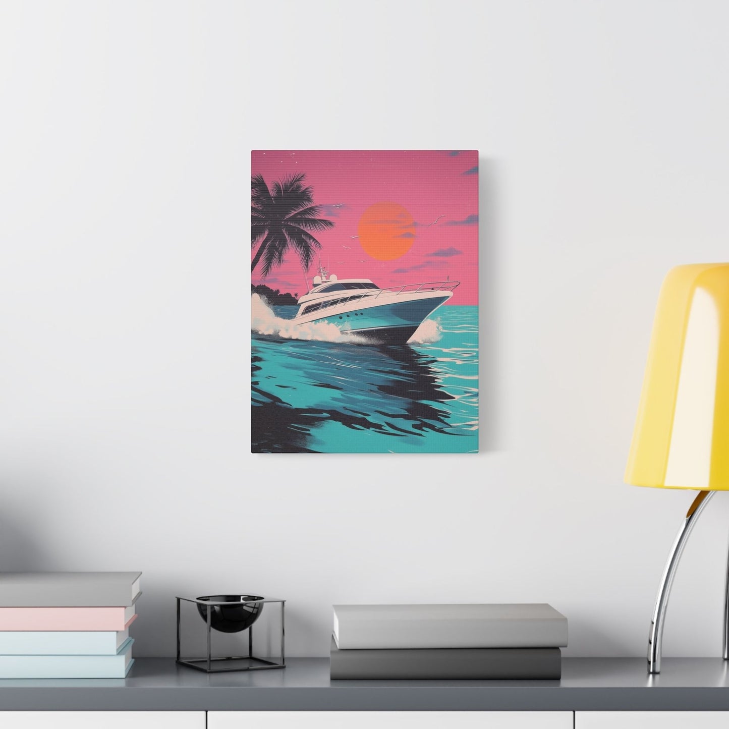 Sunset Yacht - Pop Art Holiday Vibes