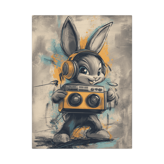Boombox Bunny - Street Art