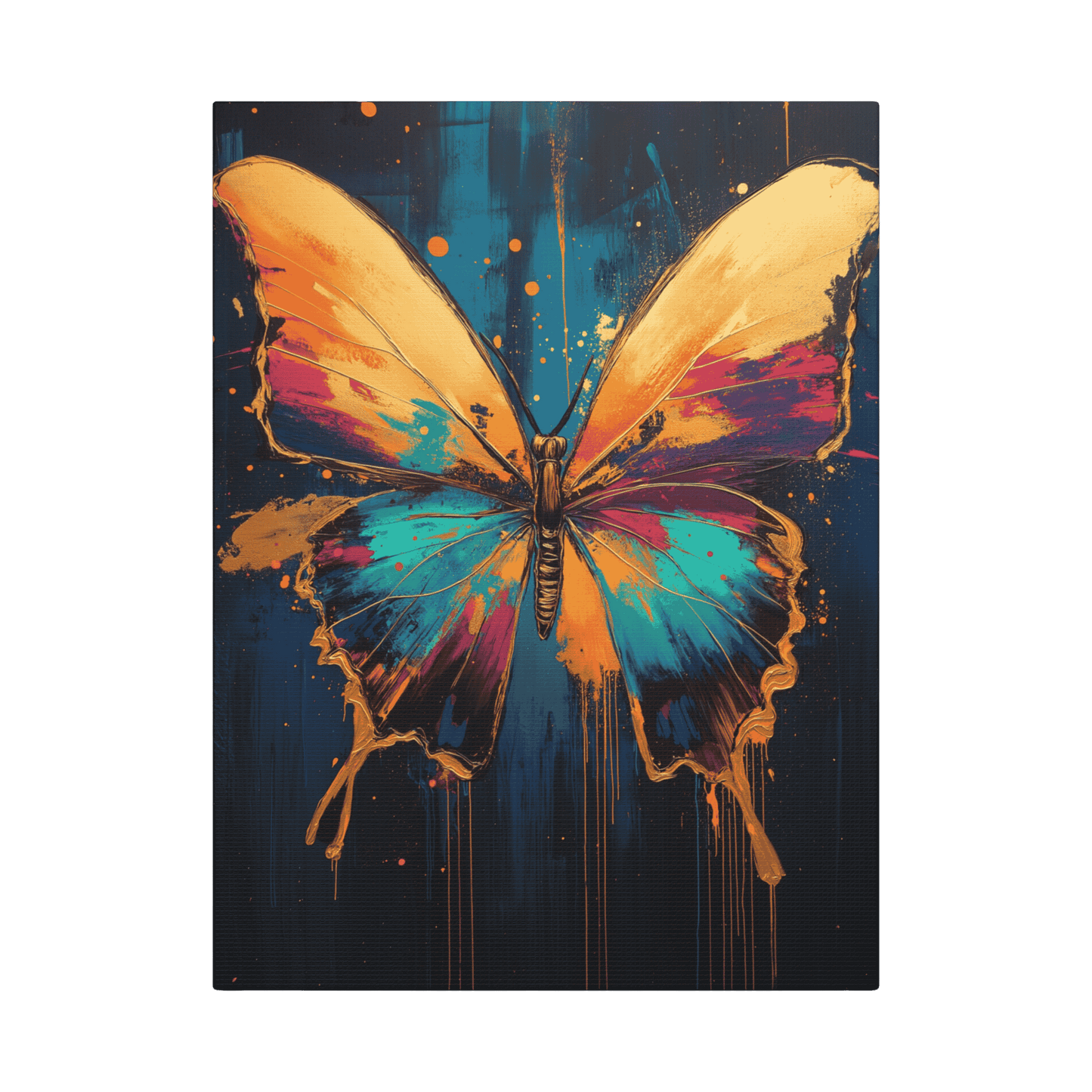 Golden Butterfly - Animal Art