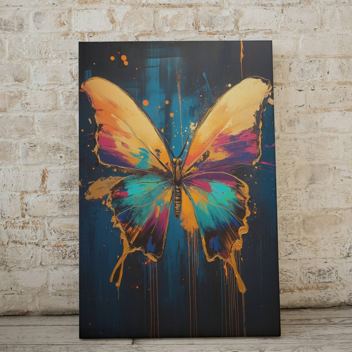 Golden Butterfly - Animal Art