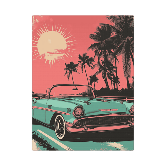Convertible Cruise - Pop Art Holiday Vibes