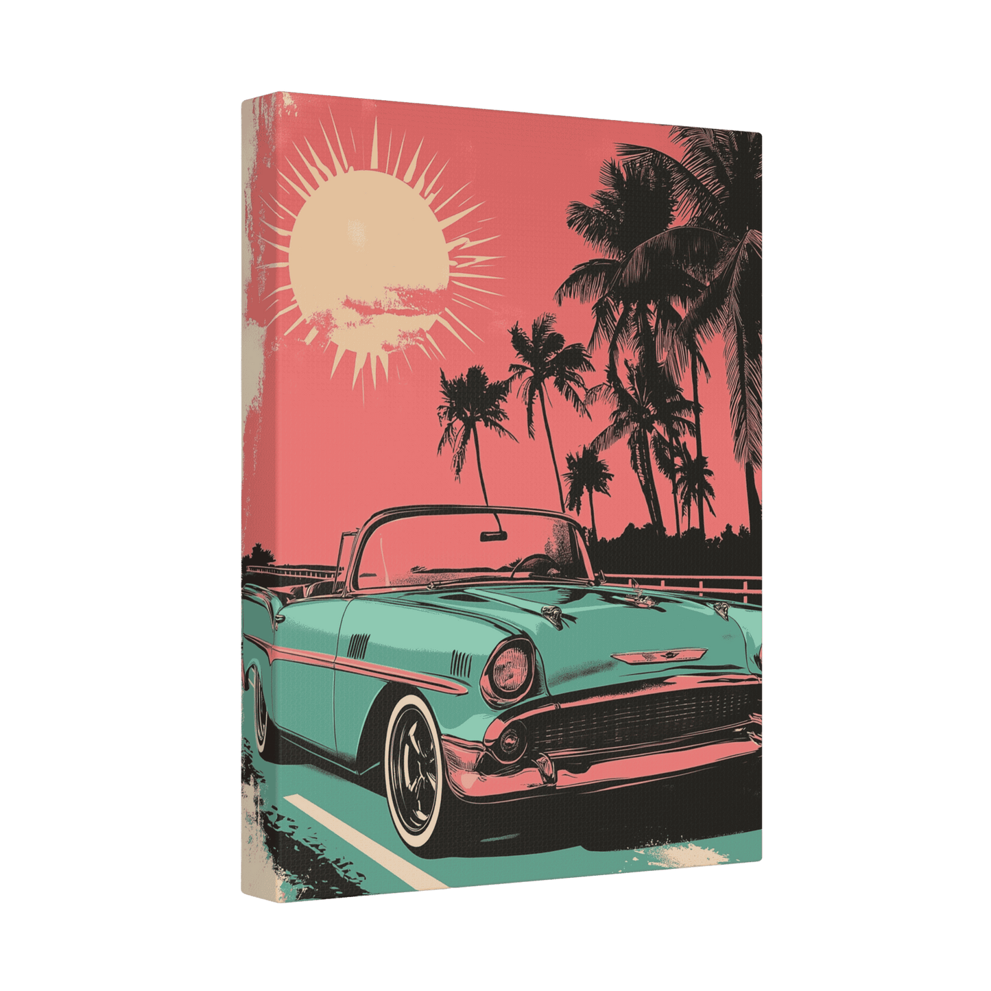 Convertible Cruise - Pop Art Holiday Vibes