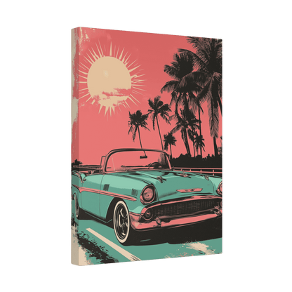 Convertible Cruise - Pop Art Holiday Vibes