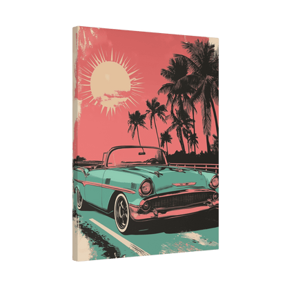 Convertible Cruise - Pop Art Holiday Vibes