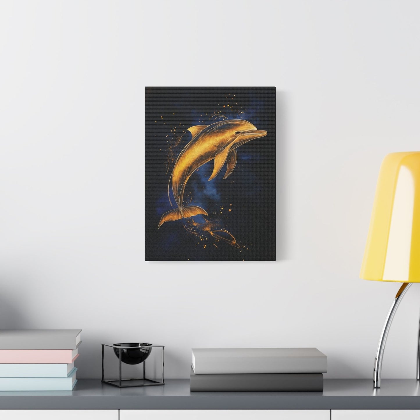 Golden Dolphin - Animal Art