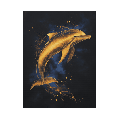 Golden Dolphin - Animal Art