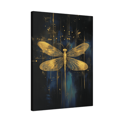 Golden Dragonfly - Animal Art