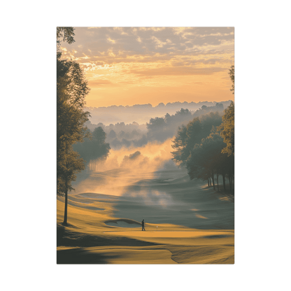 Misty Morning Putt - Golf