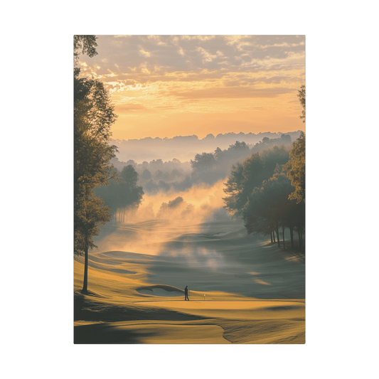 Misty Morning Putt - Golf