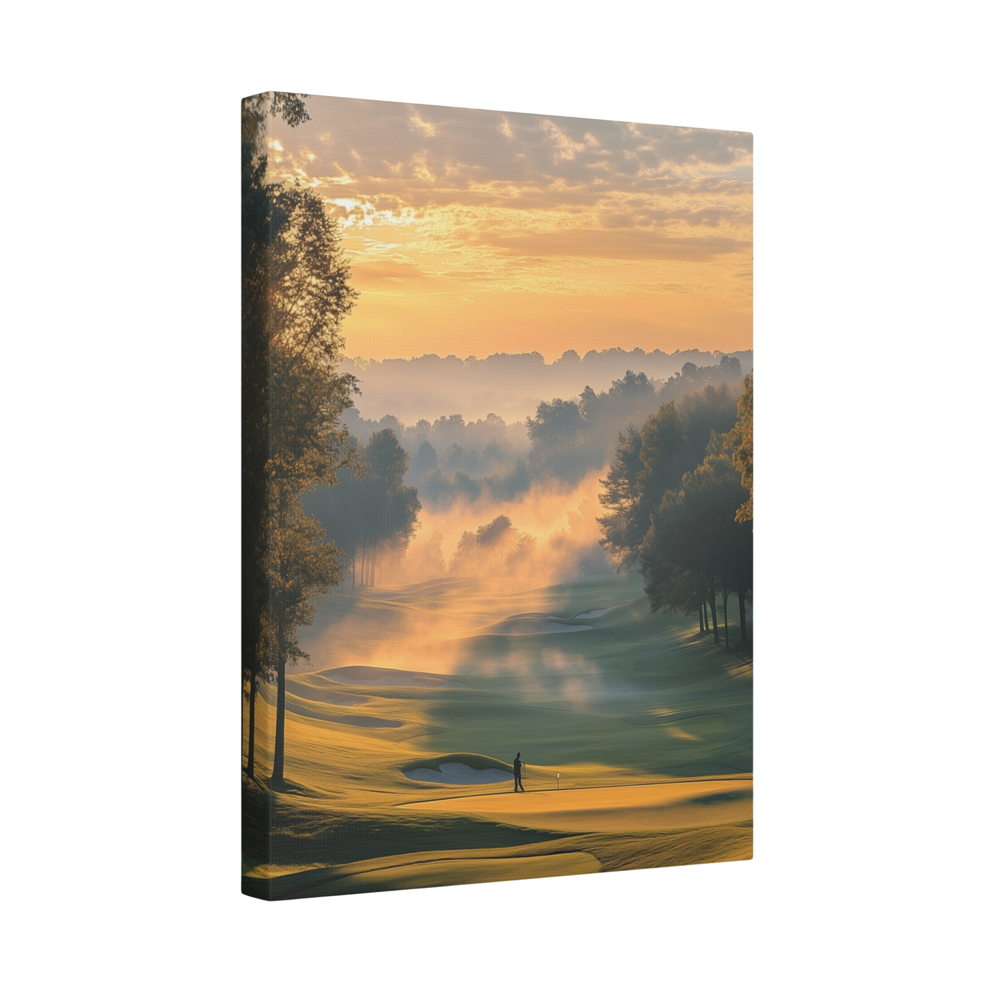 Misty Morning Putt - Golf