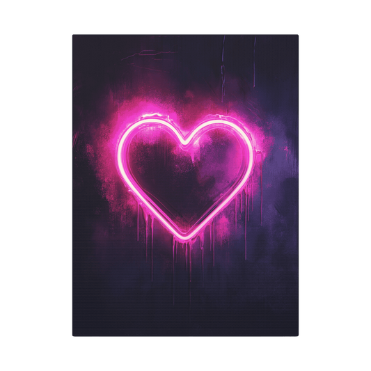 Neon Heart - Street Art