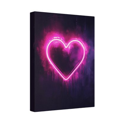 Neon Heart - Street Art