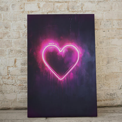 Neon Heart - Street Art