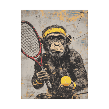 Tennis Monkey - Street Art