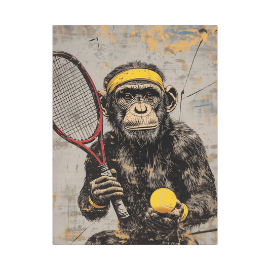 Tennis Monkey - Street Art
