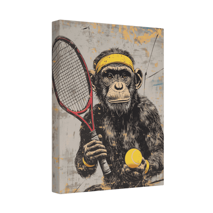 Tennis Monkey - Street Art