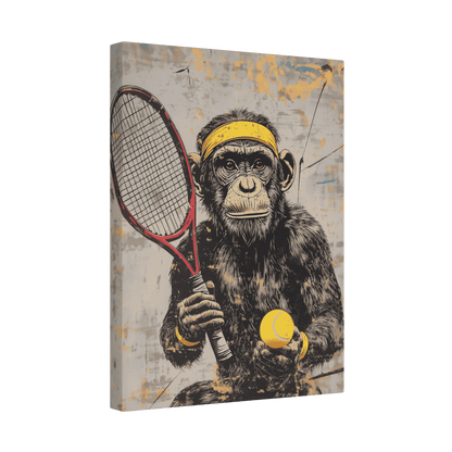 Tennis Monkey - Street Art