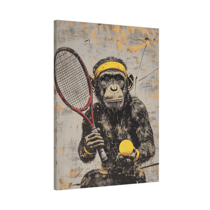 Tennis Monkey - Street Art