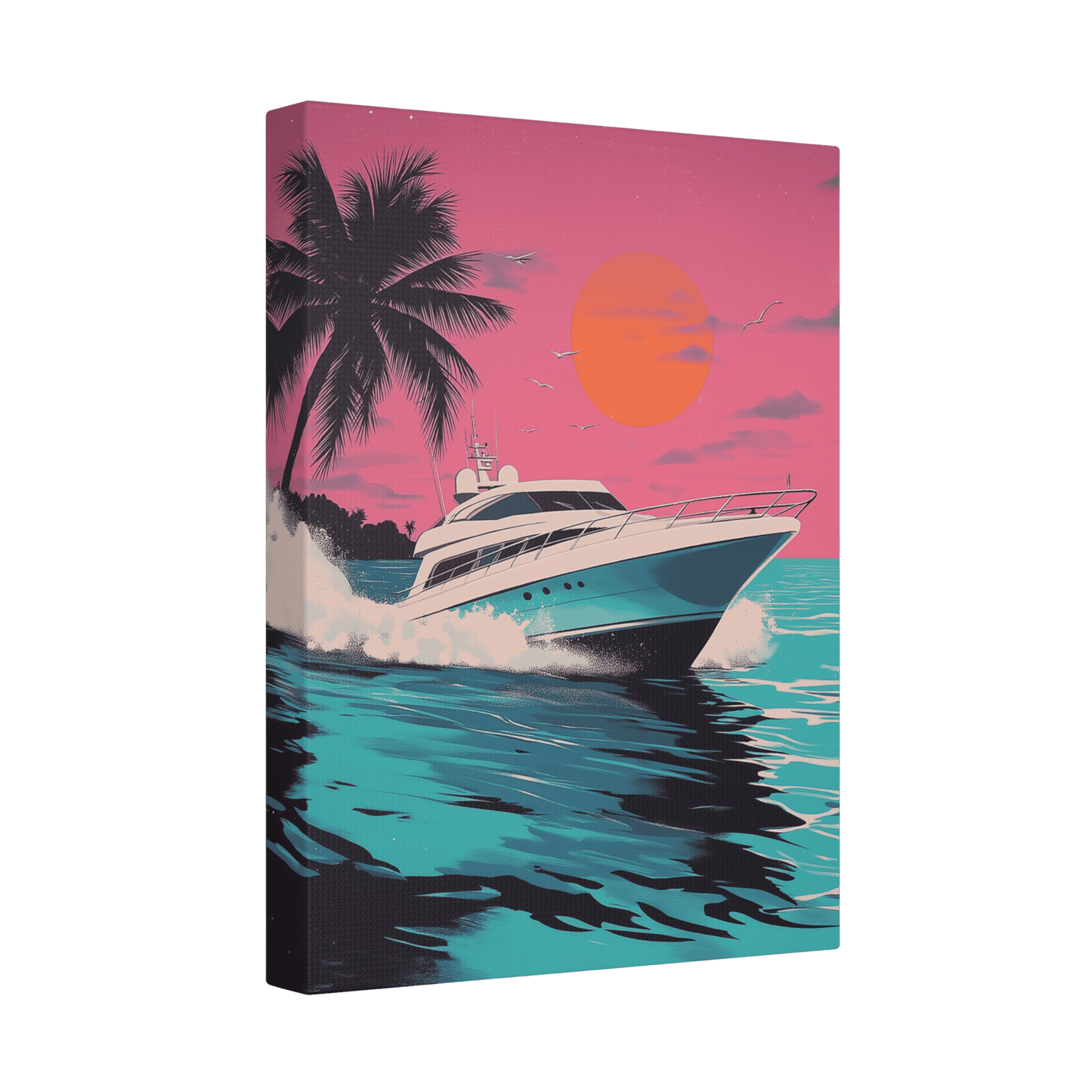 Sunset Yacht - Pop Art Holiday Vibes